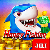 Happy Fishing cheerful sea creatures icon