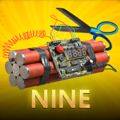 Nine number nine card game icon
