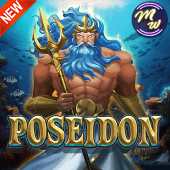 Poseidon sea god trident slot icon